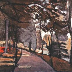 Henri Matisse Inspired Post-Impressionist Landscape – 'The Path in the Bois de Boulogne' (1902) – Hand-Painted Oil on Canvas