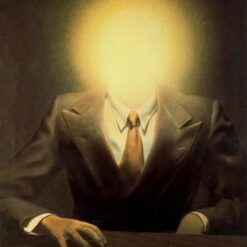 The Pleasure Principle (Portrait of Edward James) Inspired by René Magritte – 1937 Surrealist Symbolic Oil Painting, Canvas (79x63.5 cm)