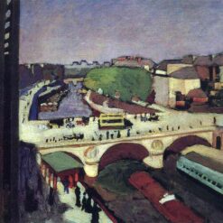 Custom Oil Painting Inspired by Henri Matisse – 'The Pont Saint-Michel' (1900) – Post-Impressionist Cityscape on Canvas