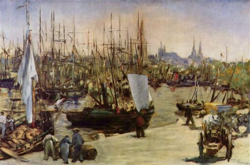 The Port of Bordeaux – Inspired by Edouard Manet’s 1871 Realist Genre Painting