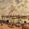 The Port of Le Havre" by Camille Pissarro – 1903 Impressionist Cityscape Oil Painting