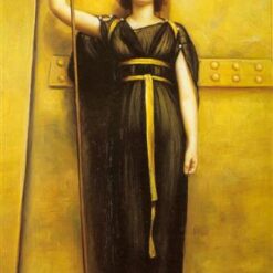 The Priestess by John William Godward | 1895 Neoclassical Portrait in Oil