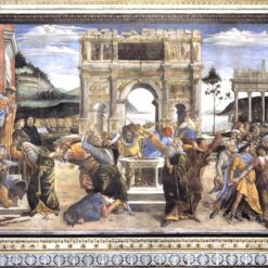 The Punishment of Korah, Dathan, and Abiram by Sandro Botticelli – Renaissance Biblical Fresco