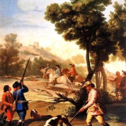 The Quail Shoot by Francisco Goya | A Stunning 1775 Romantic Genre Painting