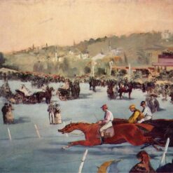 The Races in the Bois de Boulogne – Inspired by Edouard Manet’s 1872 Genre Painting