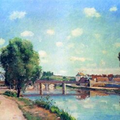 The Railway Bridge, Pontoise" – Pissarro's Realist Interpretation of 19th Century Industrial Landscape