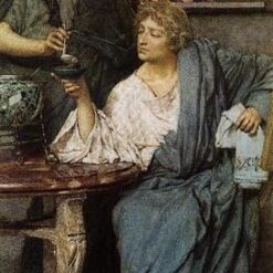 The Roman Wine Tasters – Oil on Canvas by Sir Lawrence Alma-Tadema
