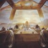 Inspired by Salvador Dali: The Sacrament of the Last Supper – Surrealist Religious Oil Painting on Canvas
