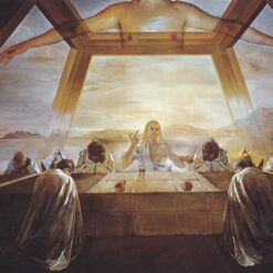 Inspired by Salvador Dali: The Sacrament of the Last Supper – Surrealist Religious Oil Painting on Canvas