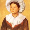 Edgar Degas ‘The Savoy Girl’ (1860) – Portrait Oil Reproduction in Impressionist Style