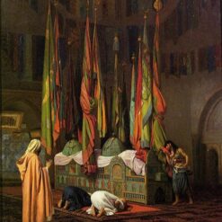 The Shrine of Imam Hussein by Jean-Léon Gérôme | Majestic Orientalist Oil Painting
