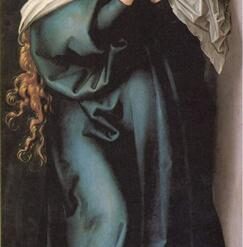 The Sorrows of Mary by Albrecht Dürer - 1494-1497 Religious Northern Renaissance Oil Painting on Panel