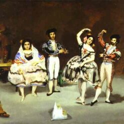 The Spanish Ballet – Inspired by Edouard Manet (1862) Realist Oil Painting on Canvas