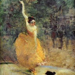 The Spanish Dancer – Henri de Toulouse-Lautrec, 1888 Post-Impressionist Oil Painting on Canvas