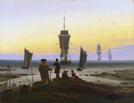 Romantic Allegorical Oil Painting The Stages of Life by Caspar David Friedrich (1835) – Classic Art for Home and Office Decor