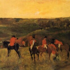 Edgar Degas 'The Start of the Hunt' (c.1863–1865) – Dramatic Impressionist Painting, Private Collection