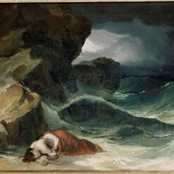 Romantic Marina Painting: The Storm, or The Shipwreck by Théodore Géricault – Oil Reproduction on Canvas