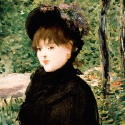 Oil Painting Inspired by Edouard Manet: The Stroll (Promenade) 1880 Portrait on Canvas