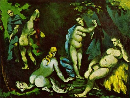 ”La tentación de San Antonio», de Paul Cézanne – 1870 | Romanticismo, arte religioso, pintura al óleo