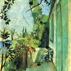 Custom Oil Painting Inspired by Henri Matisse – 'The Terrace, St. Tropez' (1904) – Post-Impressionist Genre Painting on Canvas