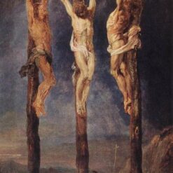 The Three Crosses" by Peter Paul Rubens – Religious Baroque Masterpiece Reproduction