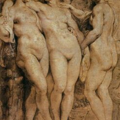 The Three Graces" by Peter Paul Rubens – Baroque Oil Reproduction on Wood