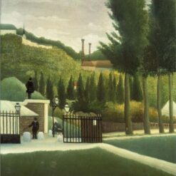 Premium Reproduction of Henri Rousseau’s "The Toll House" – Cityscape Oil Painting for Home Decor