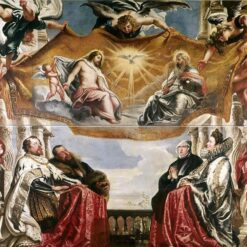 Peter Paul Rubens' The Trinity Adored by the Duke of Mantua – Baroque Religious Artwork Reproduction – High-Quality Oil Painting