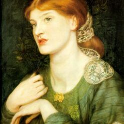 The Twig by Dante Gabriel Rossetti – Romantic Oil Portrait Painting on Canvas