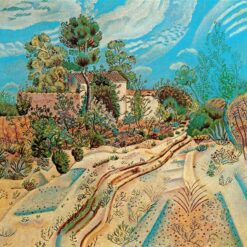 Hand-Painted Joan Miró The Wagon Tracks – Cubist Rural Landscape Painting (1918) | Oil on Canvas Reproduction