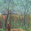 Henri Rousseau "The Walk in the Forest" Oil Painting Reproduction – Naïve Art Genre Painting on Canvas