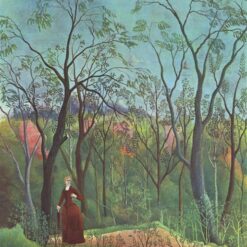 Henri Rousseau "The Walk in the Forest" Oil Painting Reproduction – Naïve Art Genre Painting on Canvas