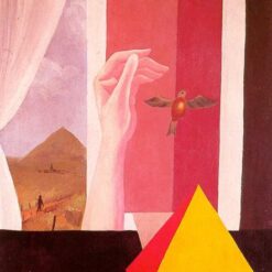 The Window Inspired by René Magritte – 1925 Surrealist Symbolic Painting, Oil on Canvas