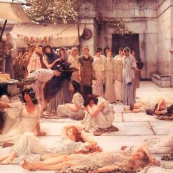 The Women of Amphissa by Sir Lawrence Alma-Tadema (1887) – Romanticism Oil Painting