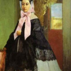 Edgar Degas 'Thérèse de Gas' (c.1863) – Captivating Portrait of Thérèse de Gas in Oil