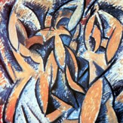 Cubist Nude Painting Inspired by Pablo Picasso – 'Three Women (Rhythmical Version)' Oil on Canvas