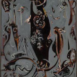 Inspired by Jackson Pollock’s Totem Lesson 2 (1945) – Figurative Abstract Expressionist Oil on Canvas (182.7 x 152.4 cm)