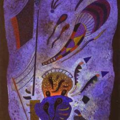 Wassily Kandinsky – Twilight (1943) – An Abstract Journey in Oil on Cardboard