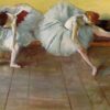 Edgar Degas – Two Ballet Dancers 1879 Pastel Painting