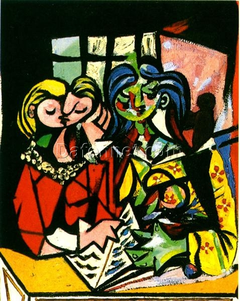 Surrealist Genre Painting Inspired by Picasso – ‘Two Figures’ (1934) Oil on Canvas