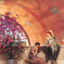 Unconscious Rivals – Romantic Oil Painting by Sir Lawrence Alma-Tadema