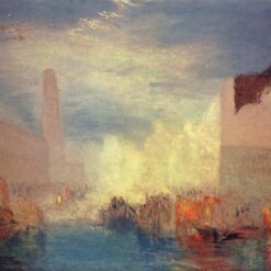 J.M.W. Turner Oil Painting – Venice, Romantic Cityscape, 91 x 122 cm