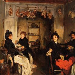 Venetian Wineshop by John Singer Sargent – 1898 Oil Painting, Realism, Genre Art