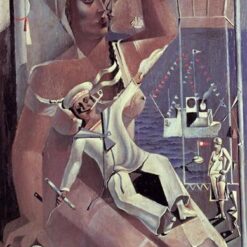 Venus and Sailor – Cubism & Expressionism Inspired by Salvador Dali, Oil on Panel