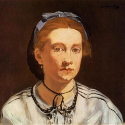 Victorine Meurent – Inspired by Edouard Manet (1862) Realist Portrait Oil Painting