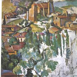 View of Gardanne" by Paul Cézanne – Iconic 1886 Cityscape in Post-Impressionism