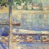Edvard Munch ‘View over the Rover at St. Cloud’ 1890 Hand-Painted Impressionist Oil Landscape Painting