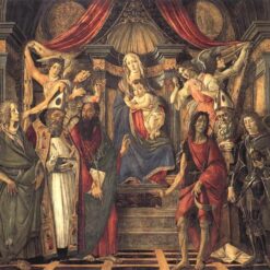 Virgin and Child with Saints by Sandro Botticelli - Early Renaissance Altarpiece, 1488