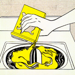 Roy Lichtenstein 'Washing Machine' Pop Art Oil Painting – Customizable Canvas Art for Contemporary Spaces