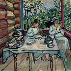 Kandinsky’s Nina Kandinsky in Akhtyrka (1917) – A Rare Figurative Exploration in Realism and Expressionism